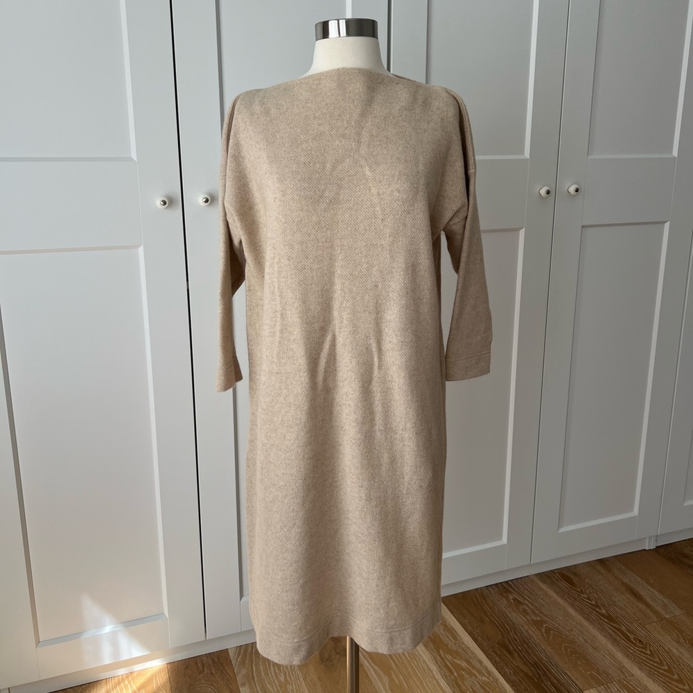 Elizabeth Suzann Eva Boatneck Wool Dress Medium - Picture 4 of 13